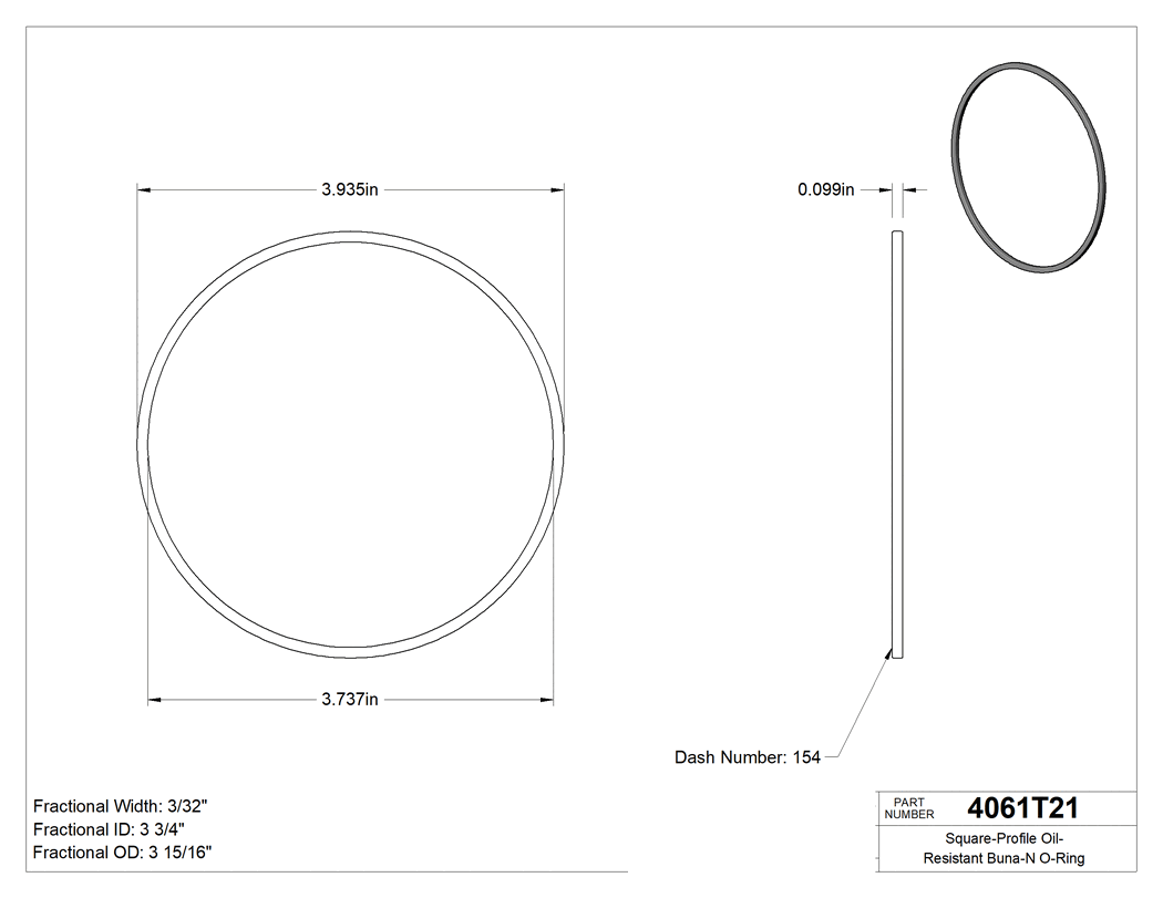 Technical drawing - 4061T21
